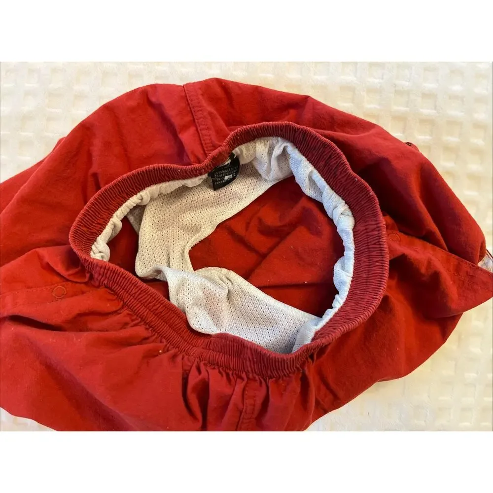 VTG Patagonia Kids Youth M (10) Red Nylon Swim Trunks Lined w Mesh READ STAIN
